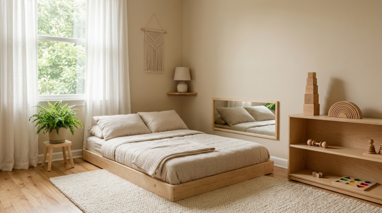 How to Design a Calming and Creative Montessori Nursery from Scratch