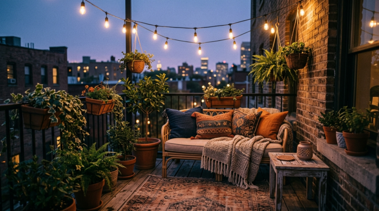 How to Turn a Tiny Balcony into a Cozy Outdoor Oasis (61 chars)