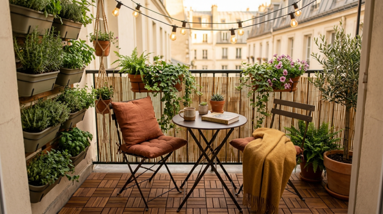 How to Transform Your Tiny Balcony Into a Stunning Private Oasis